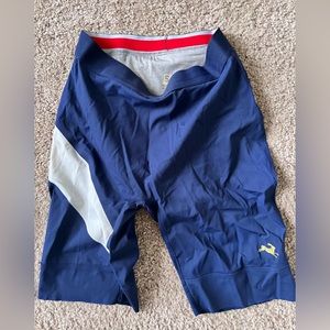 Tracksmith Mens Small Navy Allston Half Tights